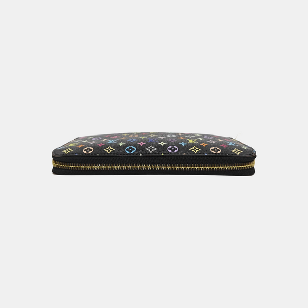 LV × TM ZIPPY Monogram Coated Canvas Black Wallet