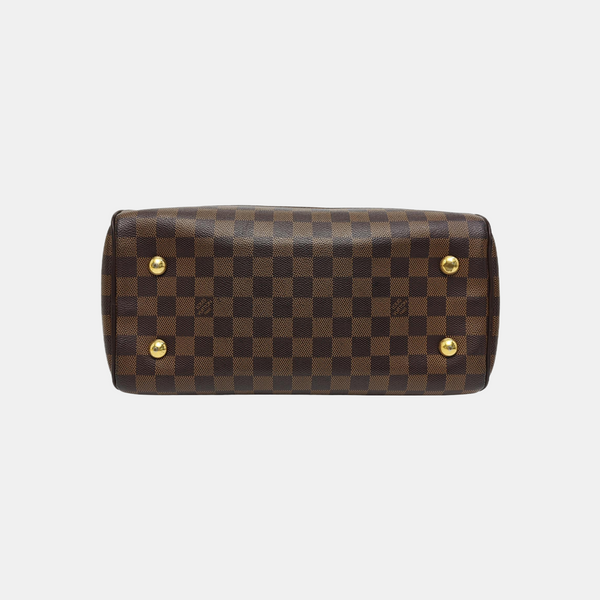 DUOMO Damier Ebene Coated Canvas Brown
