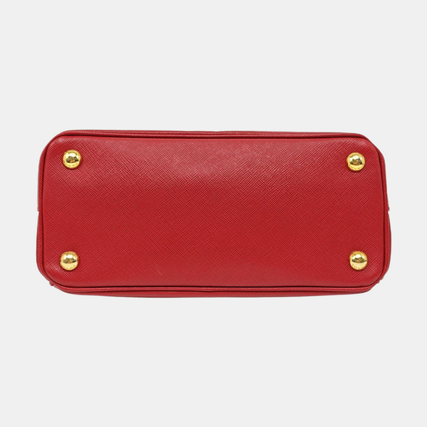 Galleria Small Saffiano Calfskin Red