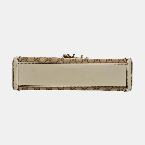 Emily Chain Monogram Canvas Beige
