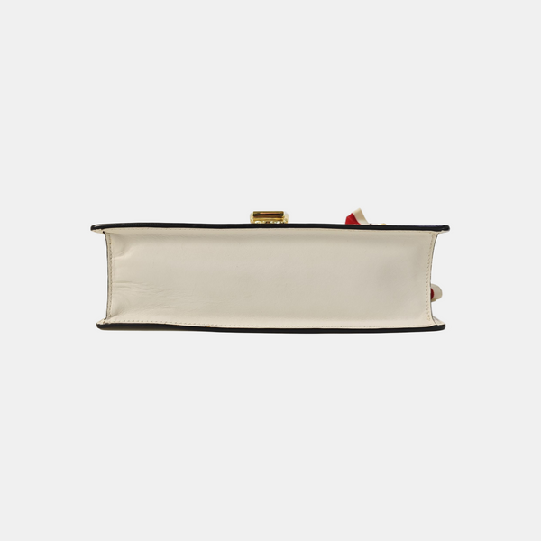 Sylvie Small Calfskin White