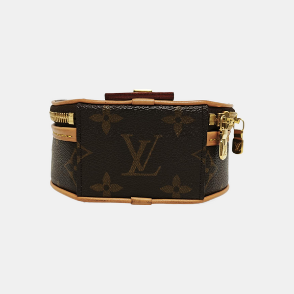 BOITE CHAPEAU Mini Monogram Coated Canvas Brown