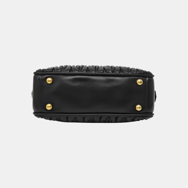 Arcadie Matelassé Quilted Lambskin Black