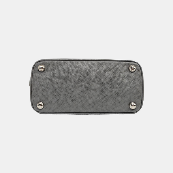 Galleria Super Mini Saffiano Calfskin Gray