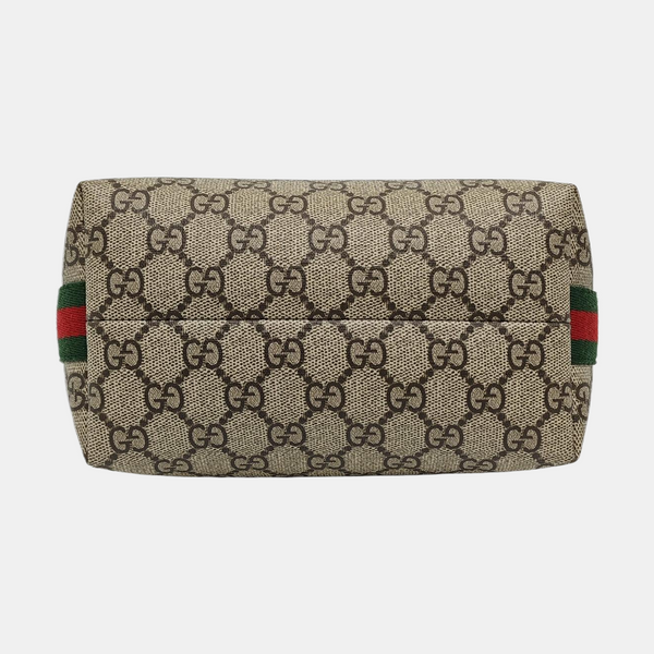Ophidia Super Mini Monogram Coated Canvas Beige