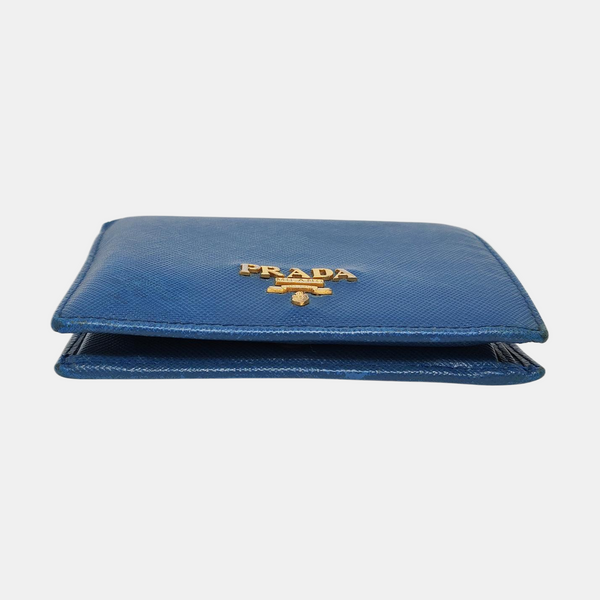 Calfskin Wallet Small Blue