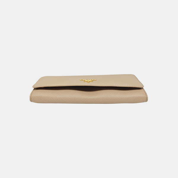 Calfskin Clutch Beige