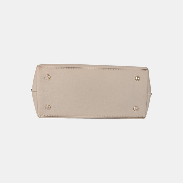 Calfskin Shoulder Bag Beige