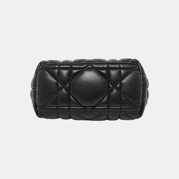 Diortravel Nomad Small Cannage Calfskin Black