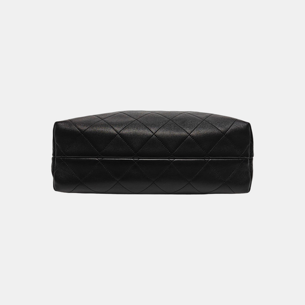 Quilted Suede Small Beige