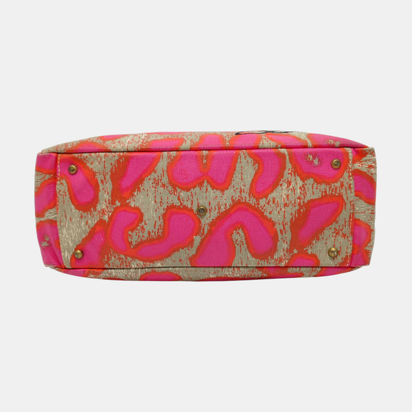 Canvas Top Handle Bag Multicolor