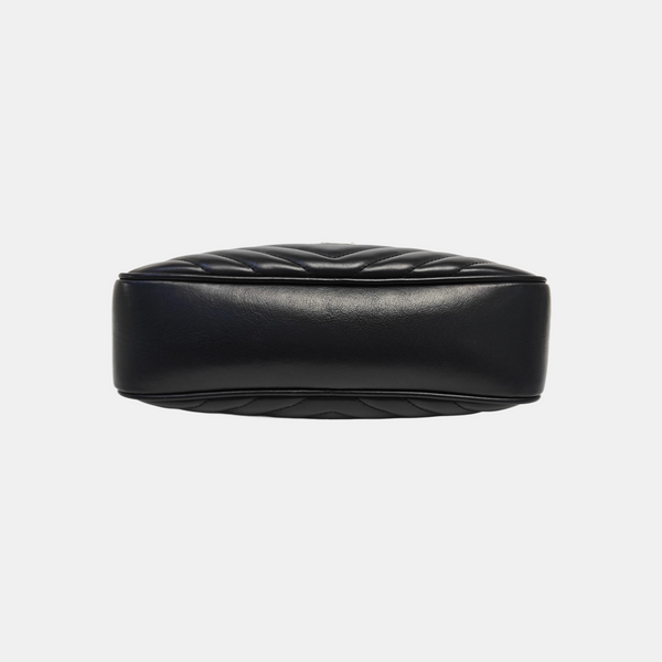 LOU Chevron Calfskin Black
