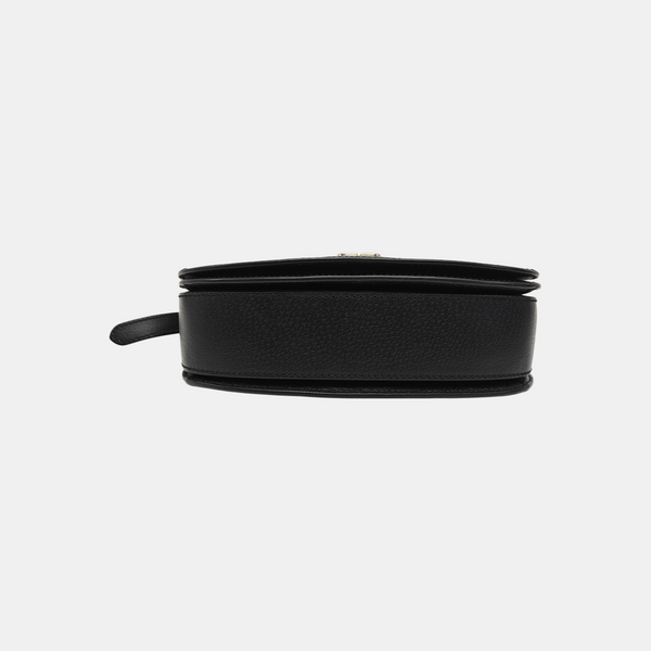 Leather Shoulder Bag Black