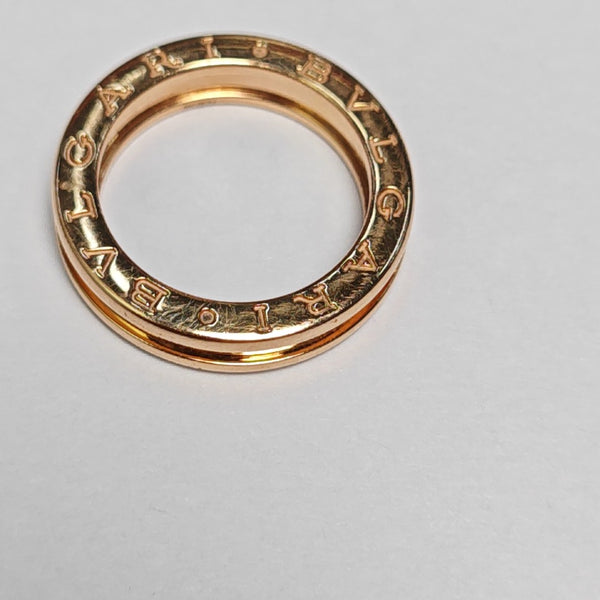 B.ZERO1 18k Rose Gold Ring EU 52