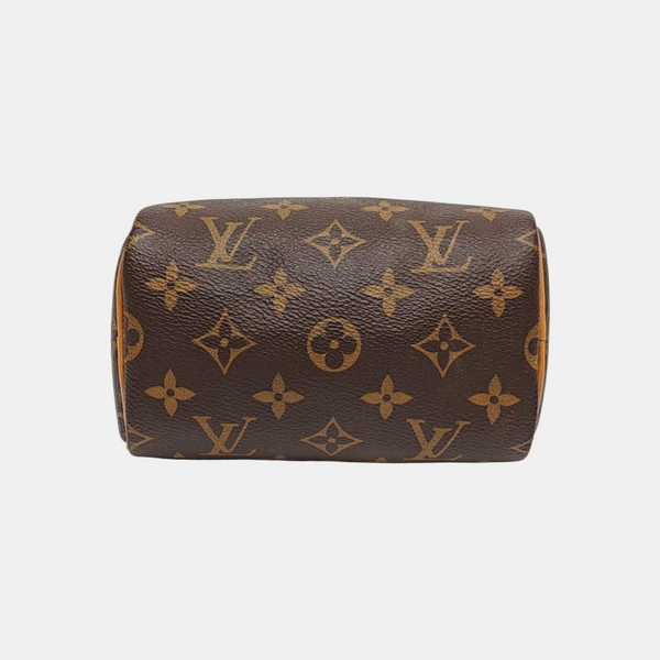 SPEEDY Nano Monogram Coated Canvas Brown