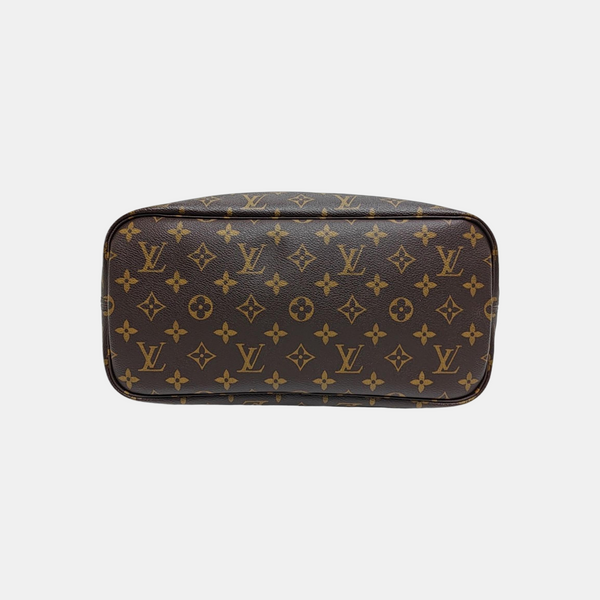 NEVERFULL MM Monogram Coated Canvas Brown