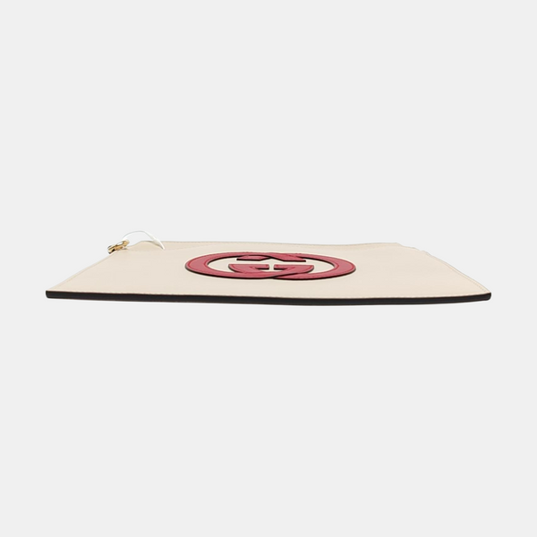 Calfskin Clutch Beige