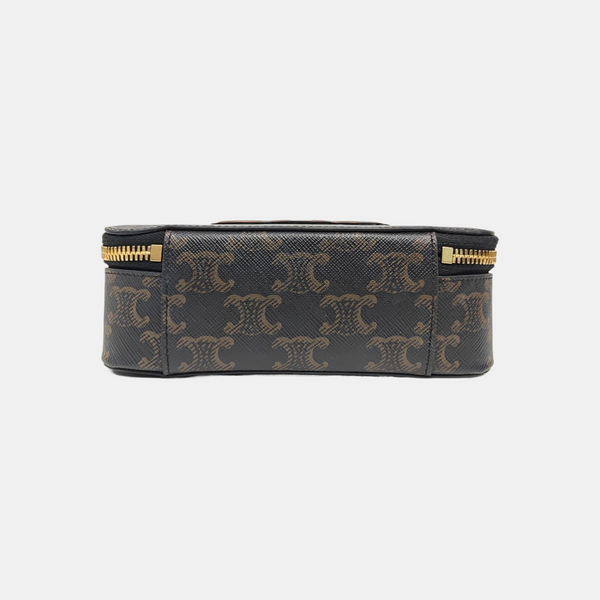 TRIOMPHE Small Coated Canvas Black