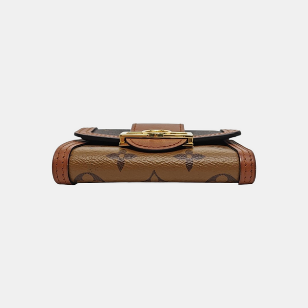 DAUPHINE Monogram Coated Canvas Brown Wallet