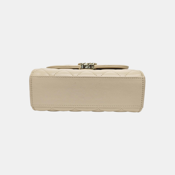 KELLY Quilted Calfskin Beige