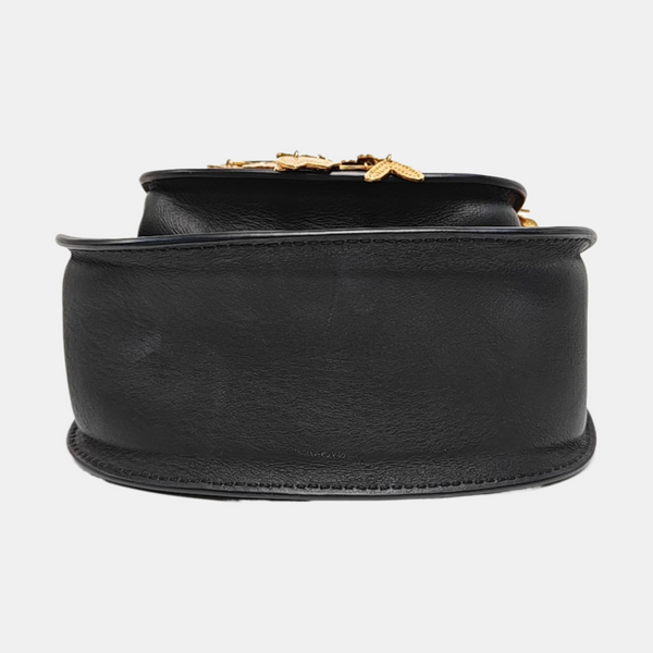 Leather Shoulder Bag Black