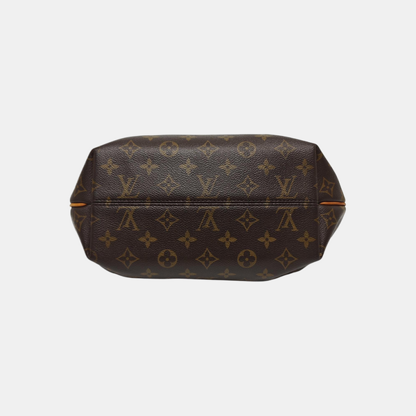 TURENNE Monogram Coated Canvas Brown