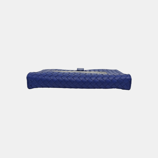 Lambskin Clutch Blue