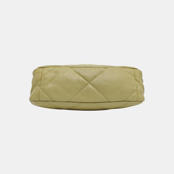 CHANEL 19 Small Quilted Lambskin Green