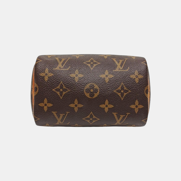 SPEEDY Nano Monogram Coated Canvas Brown