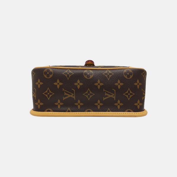DIANE Monogram Coated Canvas Brown