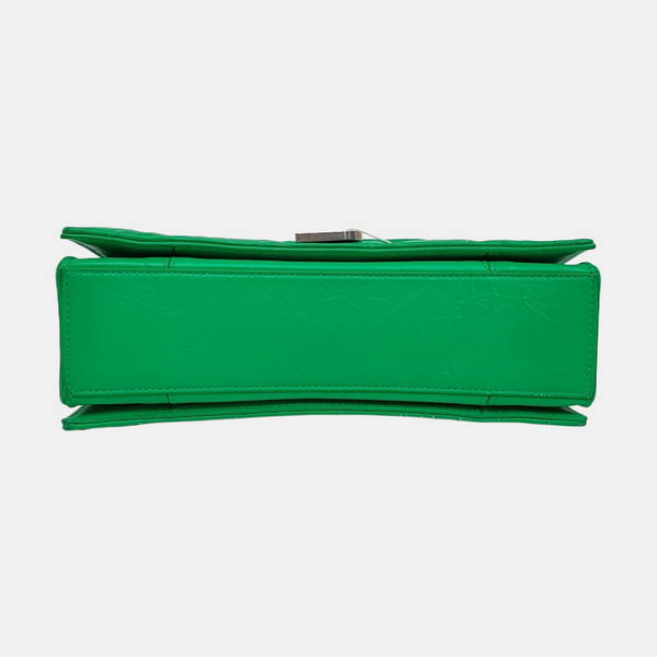 Crush Small Quilted Calfskin Green