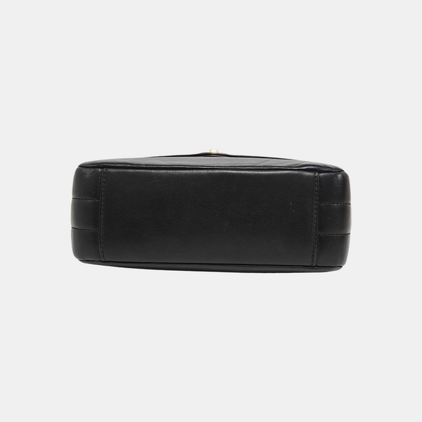 Quilted Lambskin Crossbody Bag Black