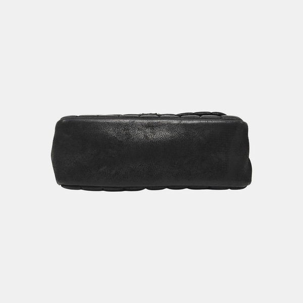 Quilted Calfskin Shoulder Bag Black