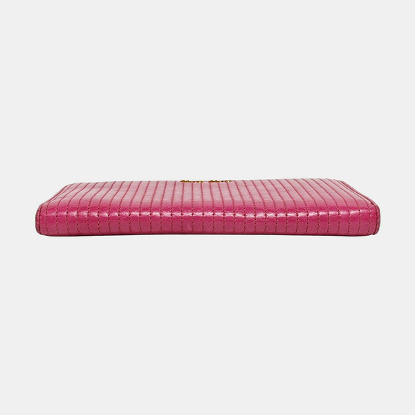Miu Délice Quilted Lambskin Red Wallet
