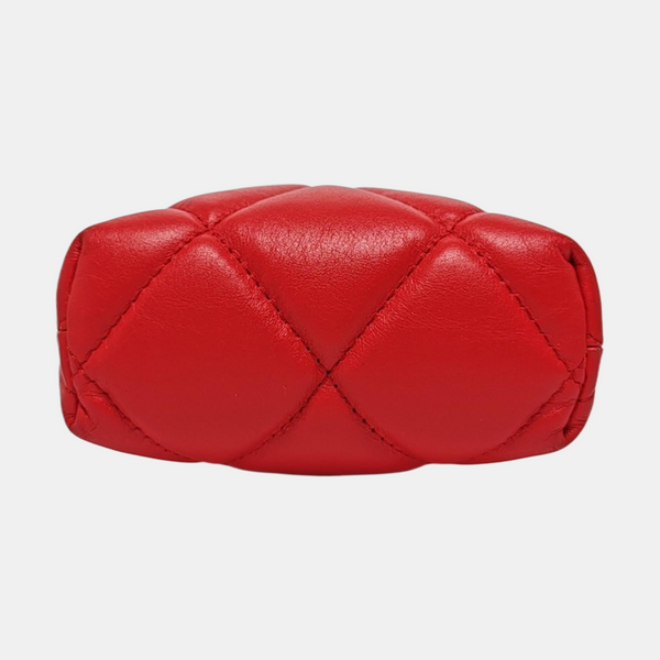 Touch Quilted Calfskin Red