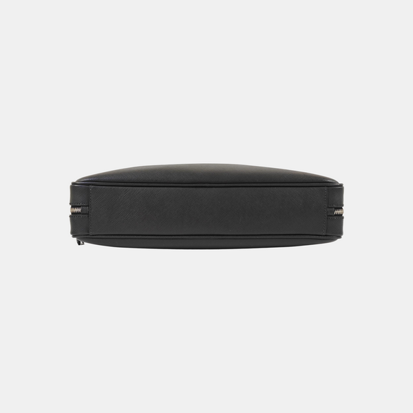 Saffiano Calfskin Shoulder Bag Black