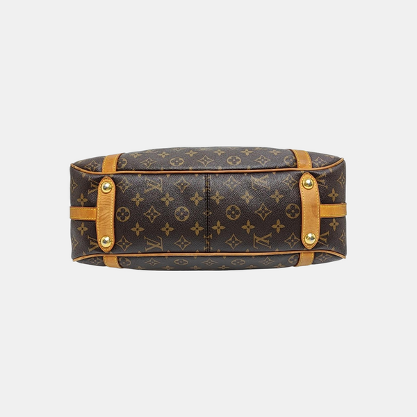 STRESA Monogram Coated Canvas Brown