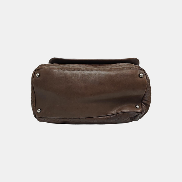 LUXURY LINE Quilted Calfskin Gray