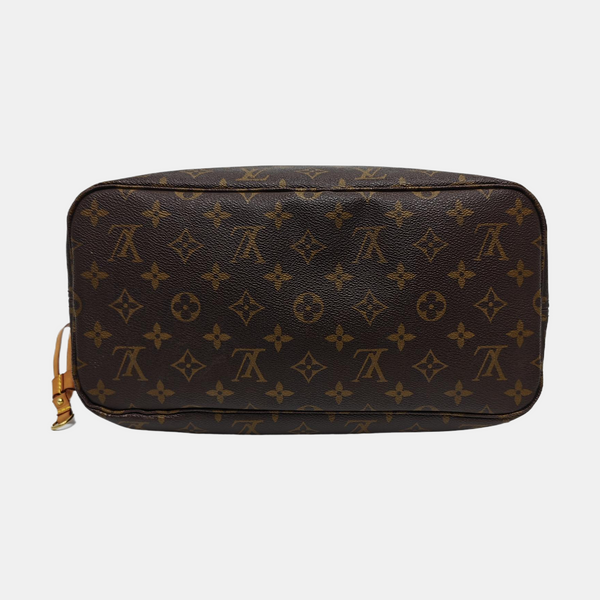 NEVERFULL MM Monogram Coated Canvas Brown