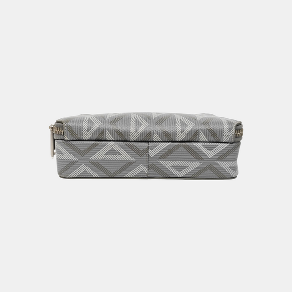 Coated Canvas Shoulder Bag Gray