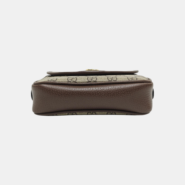 Monogram Coated Canvas Shoulder Bag Beige