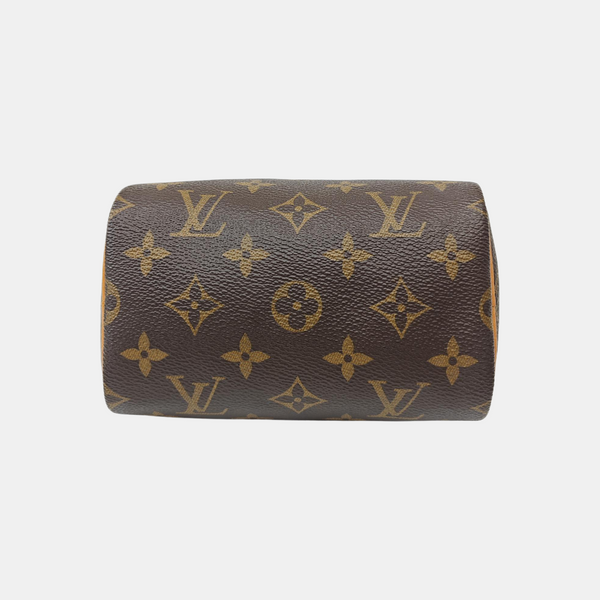 SPEEDY Nano Monogram Coated Canvas Brown