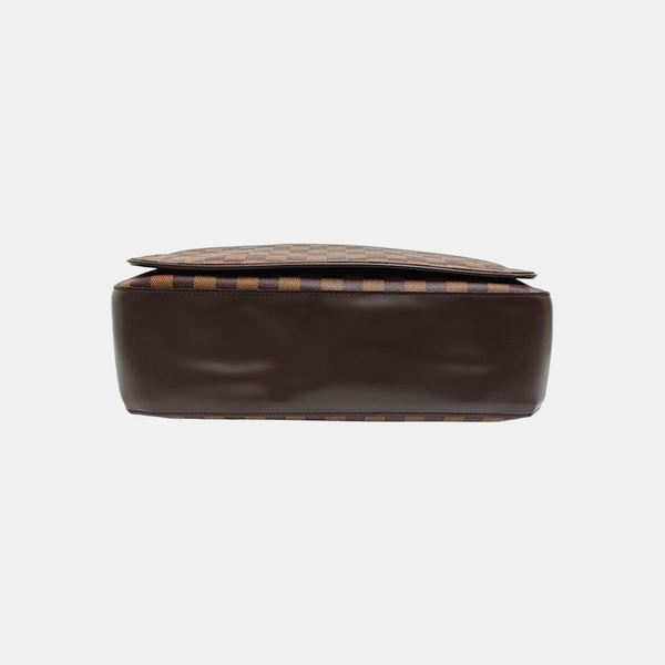 SPENCER Damier Ebene Coated Canvas Brown