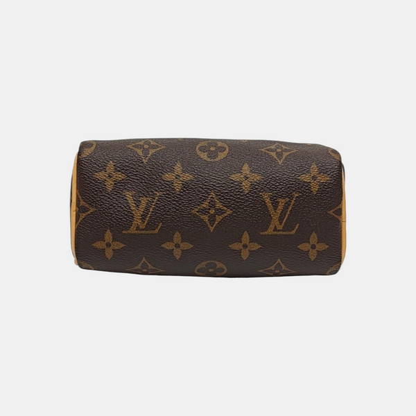 SPEEDY Nano Monogram Coated Canvas Brown