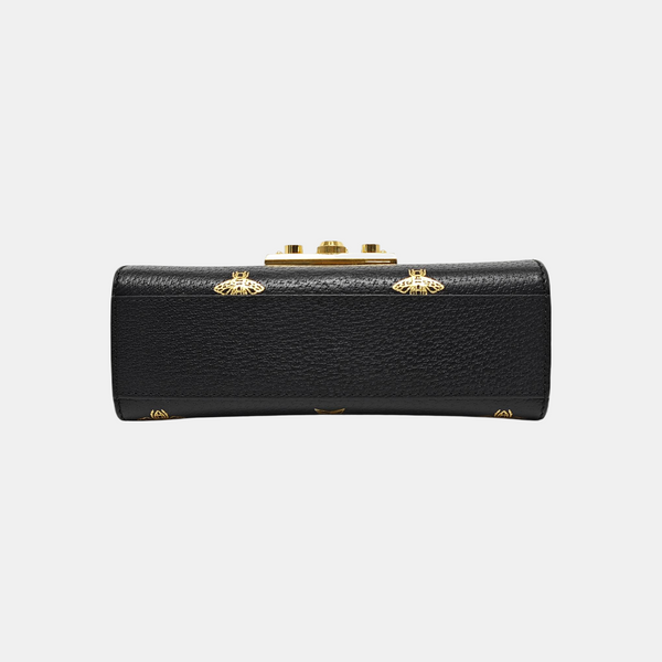 Authenticated pre-owned Padlock Small Calfskin Black - Shoulder Bag at Looply