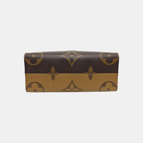 ONTHEGO MM Monogram Coated Canvas Brown
