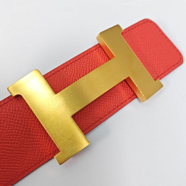 Leather Belt Red