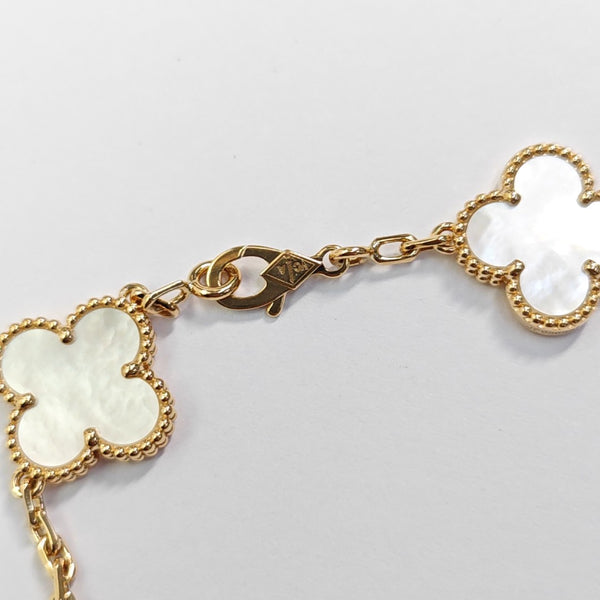 Vintage Alhambra 18k Gold Bracelet