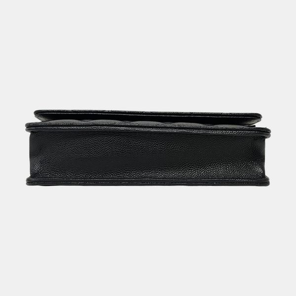 WOC Quilted Grained Calfskin Black