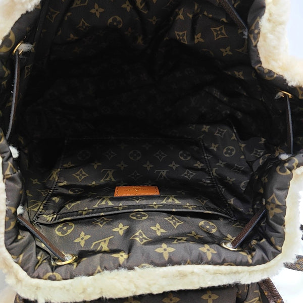 TEDDY Monogram Sheepskin Beige